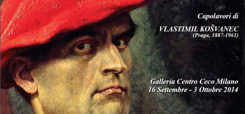 Kosvanec,mostra Centro Ceco Milano-cartolina evento