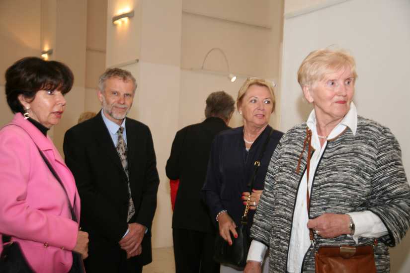 Hana Da Ros e Zdenec Lycka alla mostra Kosvanec, Istituto Italiano Della Cultura a Praga