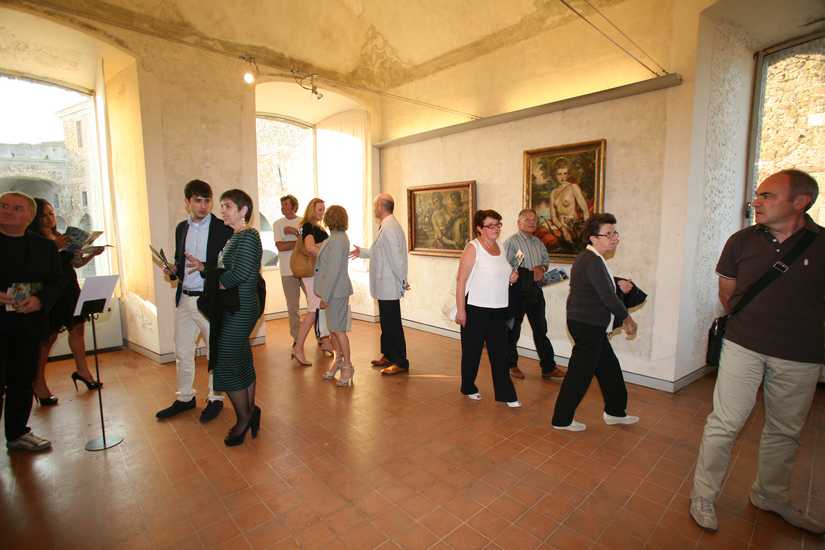 Il pubblico alla mostra di Kosvanec - Savona